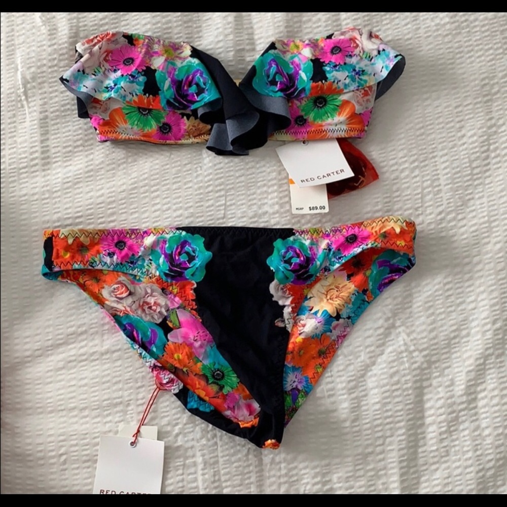Red Carter 2 piece swimsuit